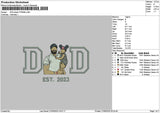 Dad Photo 2705b Embroidery File 6 sizes