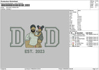 Dad Photo 2705b Embroidery File 6 sizes