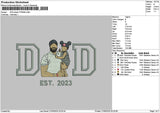 Dad Photo 2705b Embroidery File 6 sizes