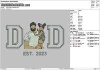 Dad Photo 2705b Embroidery File 6 sizes
