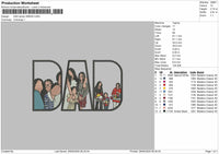 DAD Photo for Embroidery machine