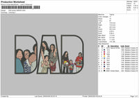 DAD Photo for Embroidery machine