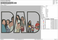 DAD Photo for Embroidery machine