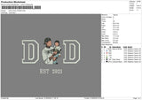 Dad Photo 3105 Embroidery File 6 sizes