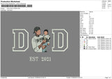 Dad Photo 3105 Embroidery File 6 sizes