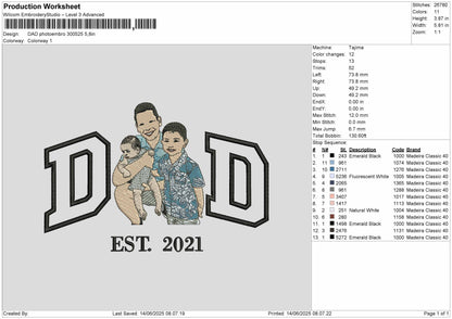 Photoembro 3005 Embroidery File 6 sizes