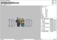 Dad Photoflat 0506 Embroidery File 6 sizes