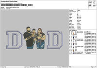 Dad Photoflat 0506 Embroidery File 6 sizes