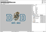 Dad Photoflat 1306b Embroidery File 6 sizes