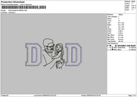 Dad Photoline 0506 Embroidery File 6 sizes