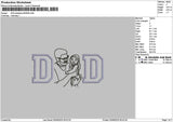 Dad Photoline 0506 Embroidery File 6 sizes