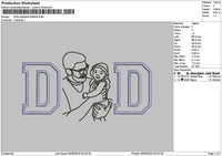 Dad Photoline 0506 Embroidery File 6 sizes