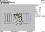 Dad Photoline 0506 Embroidery File 6 sizes
