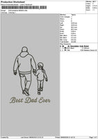Dad Photoline 0606 Embroidery File 6 sizes