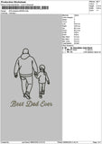 Dad Photoline 0606 Embroidery File 6 sizes