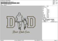 Dad Photoline 0606 Embroidery File 6 sizes