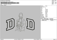 Dad Photoline 0706 Embroidery File 6 sizes
