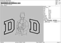 Dad Photoline 0706 Embroidery File 6 sizes