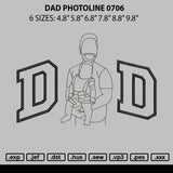 Dad Photoline 0706 Embroidery File 6 sizes