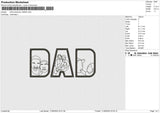 Dad Photoline 1024 Embroidery File 6 sizes