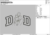 Dad Photoline 0406 Embroidery File 6 sizes