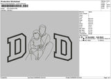 Dad Photoline 0406 Embroidery File 6 sizes