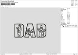 Dad v11 Embroidery File 6 sizes