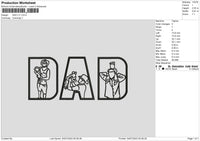 Dad v11 Embroidery File 6 sizes
