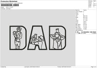 Dad v11 Embroidery File 6 sizes