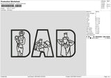 Dad v11 Embroidery File 6 sizes