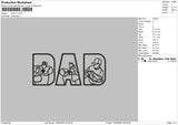 Dad V7 Embroidery File 6 sizes