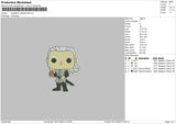 Daemon T Embroidery File 6 sizes