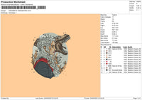 Daenerys Embroidery File 4 size
