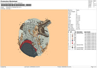 Daenerys Embroidery File 4 size