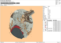 Daenerys Embroidery File 4 size