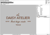 Daisytext 0912 Embroidery File 6 sizes