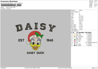 Daisy Embroidery File 6 sizes