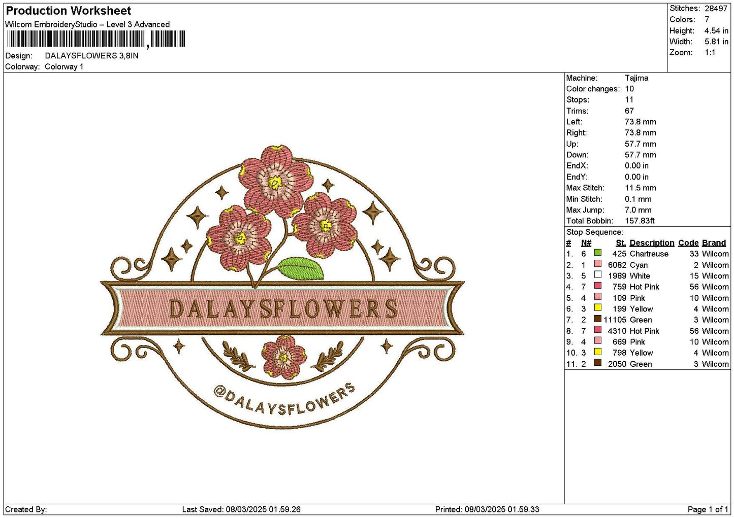 Flowerscircle 0803 Embroidery File 6 sizes