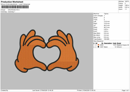 Dale Text Embroidery Machine Design 2 Files