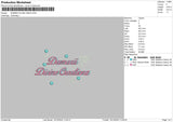 Damariitext Embroidery File 6 sizes