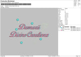 Damariitext Embroidery File 6 sizes