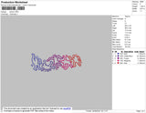 Dance Embroidery File 4 size