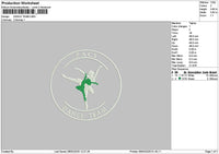 Danceteamtext Embroidery File 6 sizes