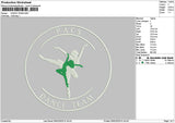 Danceteamtext Embroidery File 6 sizes
