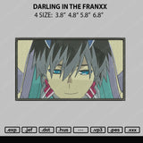 Darling In The Franxx Embroidery File 4 size