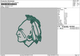 Head 0910 Embroidery File 6 sizes