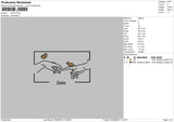 Date Embroidery File 6 sizes