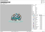 Dauid's Car Embroidery File 4 size