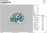 Dauid's Car Embroidery File 4 size