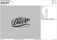 Davo Embroidery File 4 size